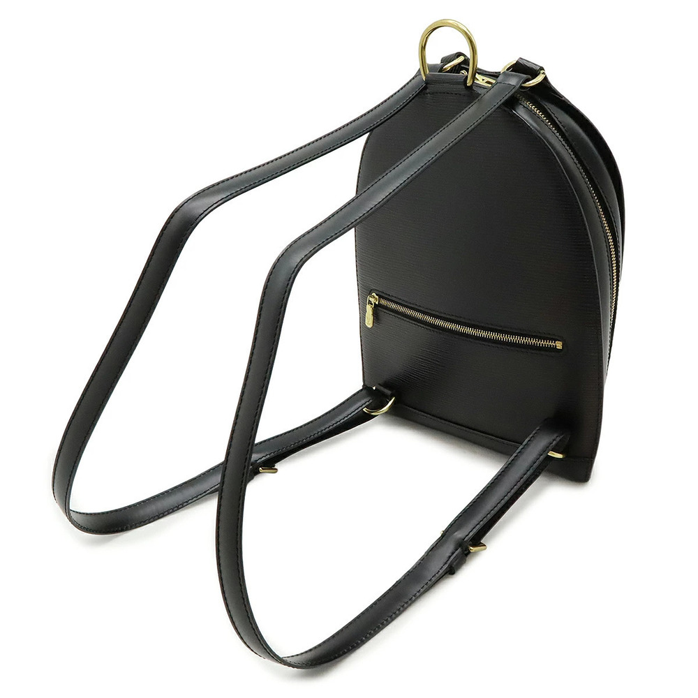 Louis Vuitton Noir Black Mabillon Backpack Epi Leather Shoulder Bag Black